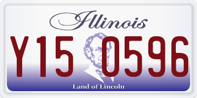 IL license plate Y150596