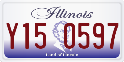 IL license plate Y150597