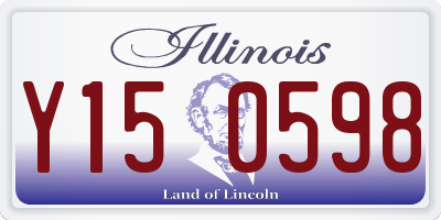 IL license plate Y150598