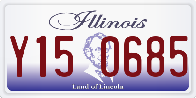 IL license plate Y150685