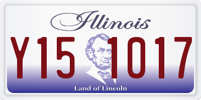 IL license plate Y151017