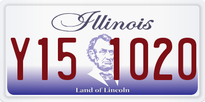 IL license plate Y151020