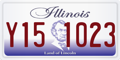 IL license plate Y151023