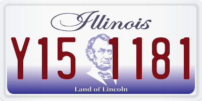 IL license plate Y151181