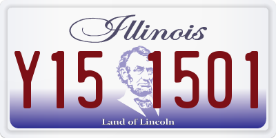 IL license plate Y151501