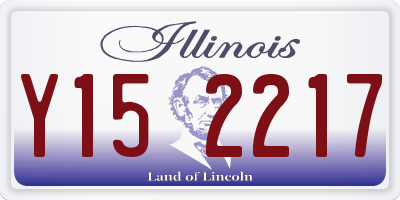IL license plate Y152217