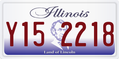 IL license plate Y152218