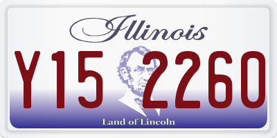IL license plate Y152260