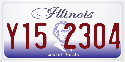 IL license plate Y152304