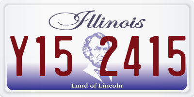 IL license plate Y152415