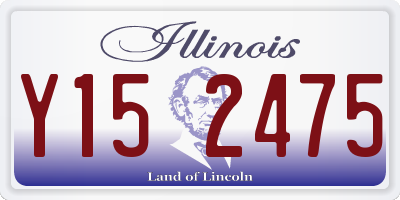 IL license plate Y152475