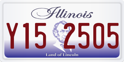 IL license plate Y152505