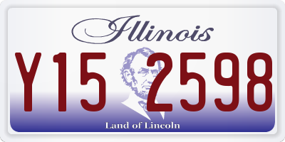 IL license plate Y152598