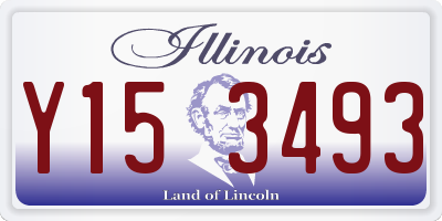 IL license plate Y153493