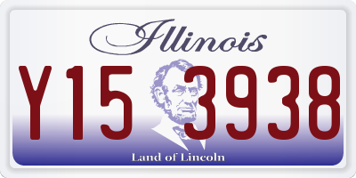 IL license plate Y153938