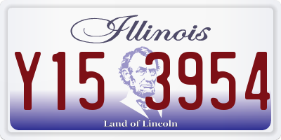 IL license plate Y153954