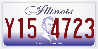 IL license plate Y154723