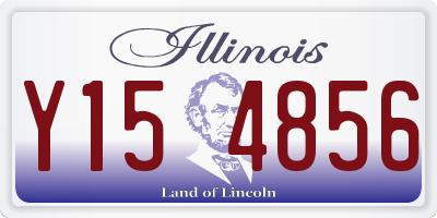 IL license plate Y154856