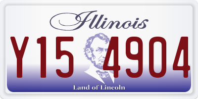 IL license plate Y154904