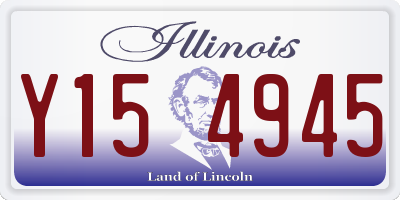 IL license plate Y154945