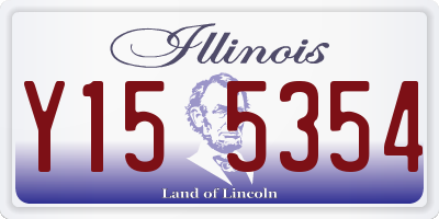 IL license plate Y155354