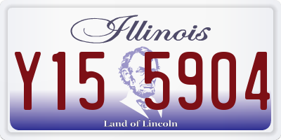 IL license plate Y155904