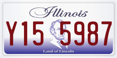IL license plate Y155987