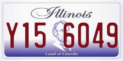 IL license plate Y156049