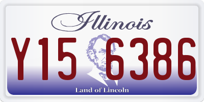 IL license plate Y156386