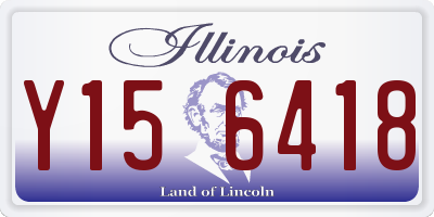 IL license plate Y156418