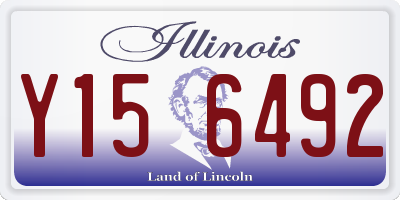 IL license plate Y156492