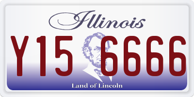 IL license plate Y156666