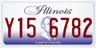 IL license plate Y156782