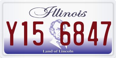IL license plate Y156847