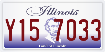 IL license plate Y157033