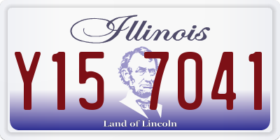IL license plate Y157041