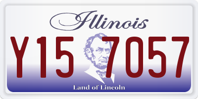 IL license plate Y157057