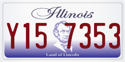 IL license plate Y157353