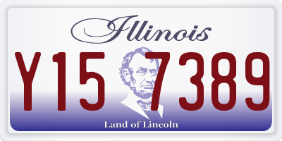IL license plate Y157389