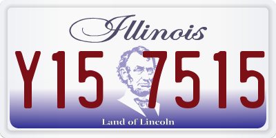 IL license plate Y157515