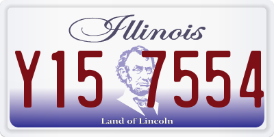 IL license plate Y157554