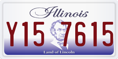 IL license plate Y157615