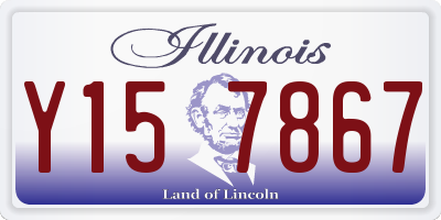 IL license plate Y157867