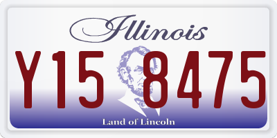 IL license plate Y158475