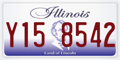 IL license plate Y158542
