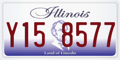 IL license plate Y158577