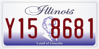 IL license plate Y158681