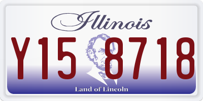 IL license plate Y158718