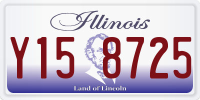 IL license plate Y158725