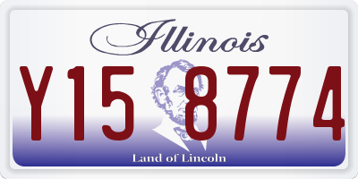 IL license plate Y158774